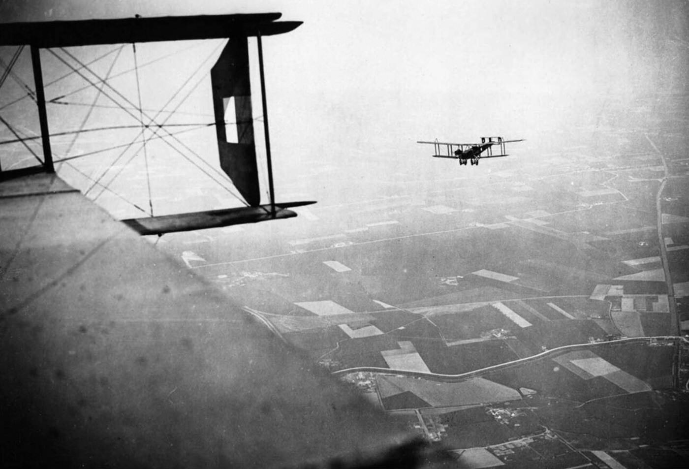 Delivering 2,000 Lb. Bombs, 1918.