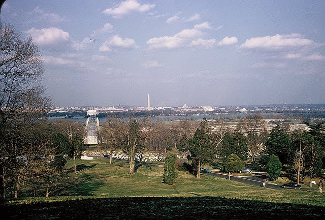 Washington and Memorial Bridge from Lee Mansion.