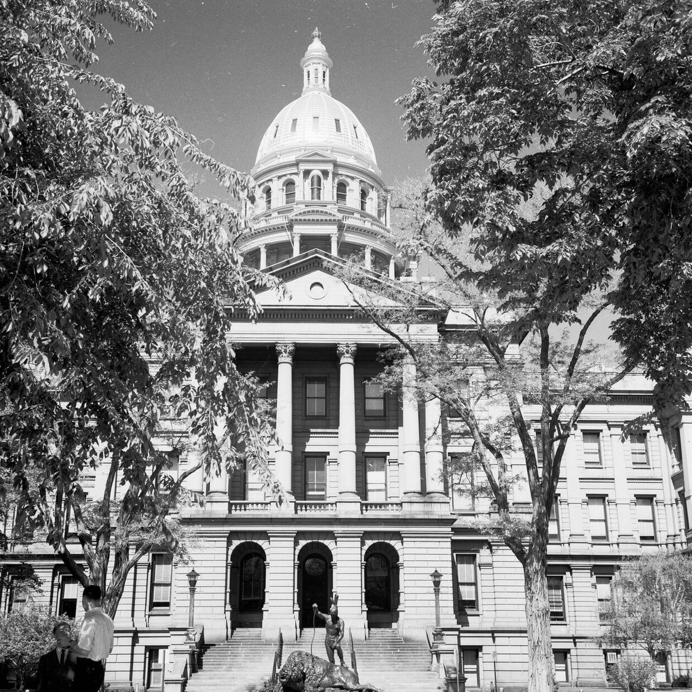 Colorado State Capitol Building, Denver, built in 1894 to be intentionally reminiscent of the US Capitol in Washington, DC, 1950s.