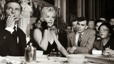 Marilyn Monroe and Laurence Olivier press conference
