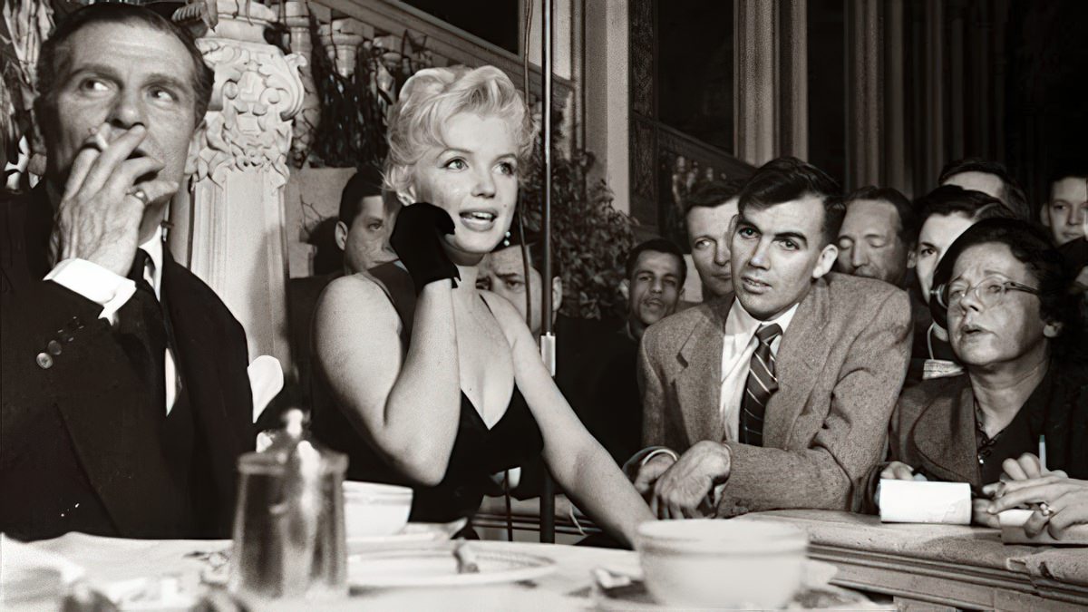 Marilyn Monroe and Laurence Olivier press conference