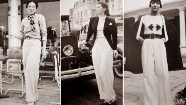 Super High-Waist leg Trousers 1930s