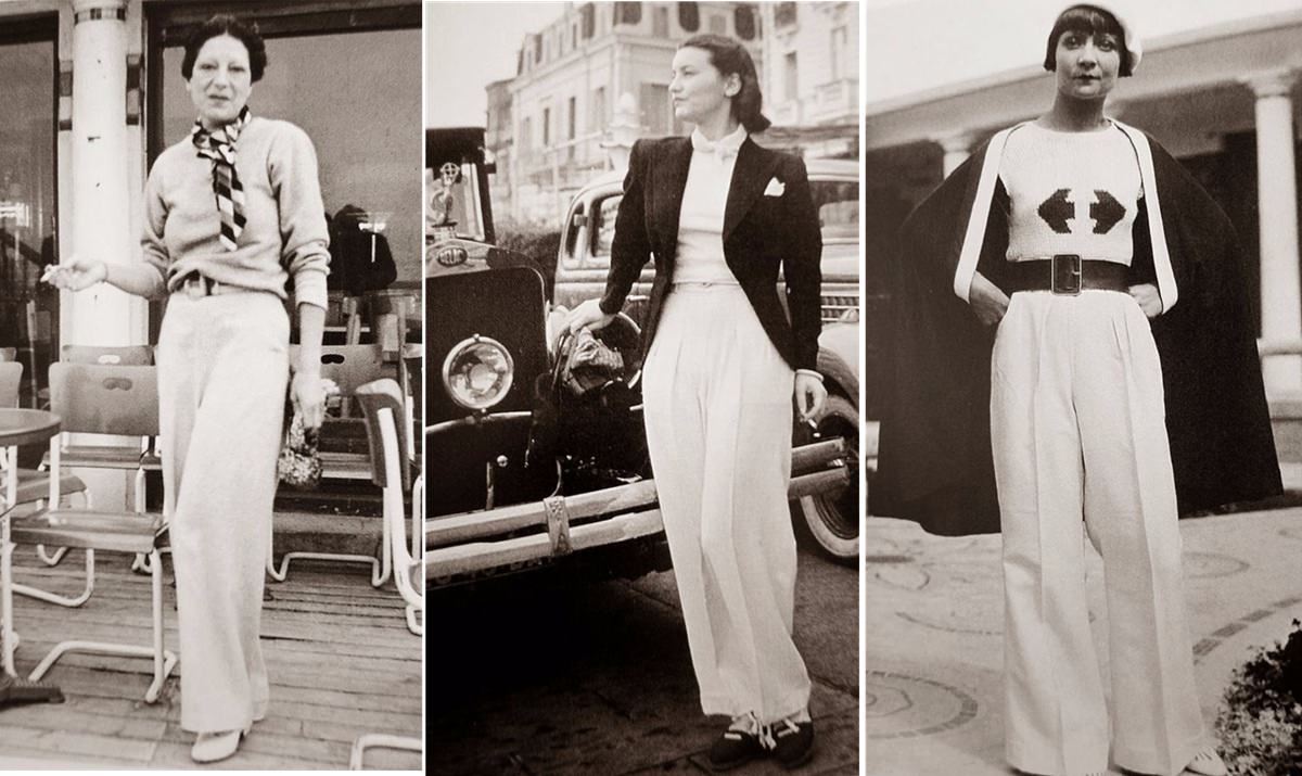 Super High-Waist leg Trousers 1930s