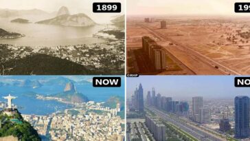 Then and now cities