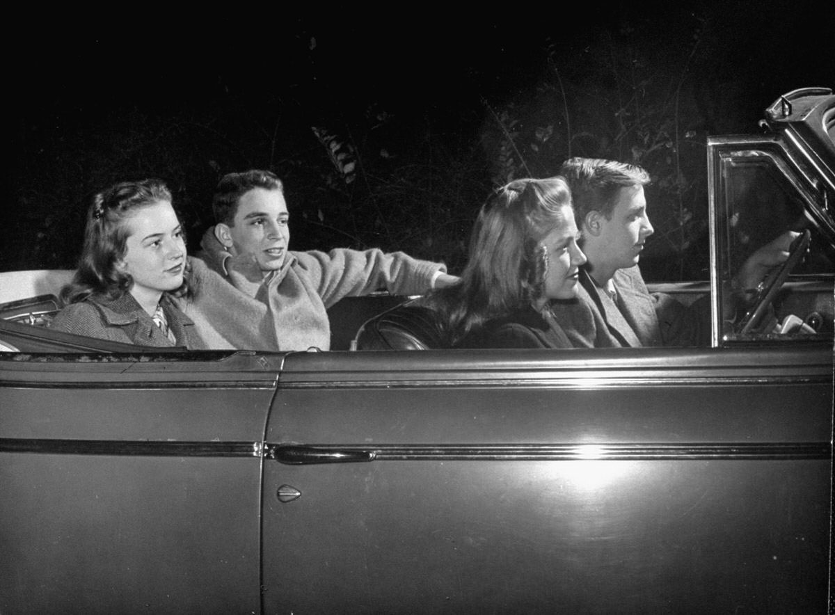 An occasional 'A' coupon makes possible a date at the Toll House, 1940s