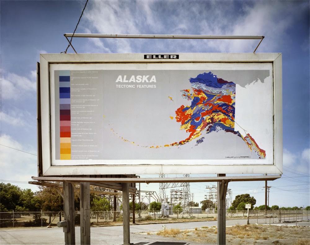 Alaska: Tectonic Features, from the series Sixty Billboards, 1976