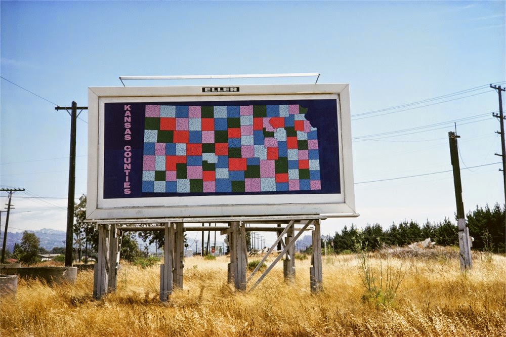 Kansas Counties, from the series Sixty Billboards, 1976