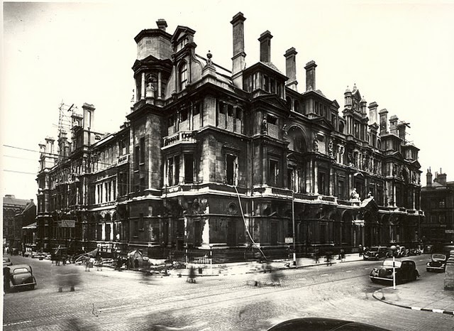 Liverpool Head Post Office after enemy air raid