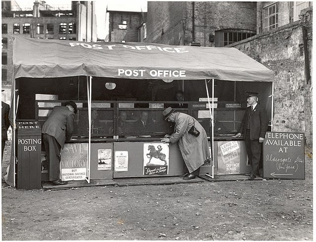 Mobile Post Office for bombed areas