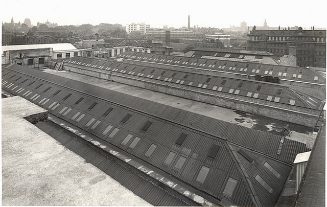 The roof of the reconstructed Mount Pleasant Sorting Office