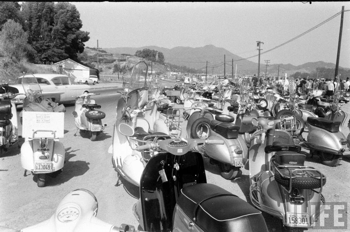 Like Angry Hornets: Vintage Photos of the Great California Motor Scooter War of the 1960s