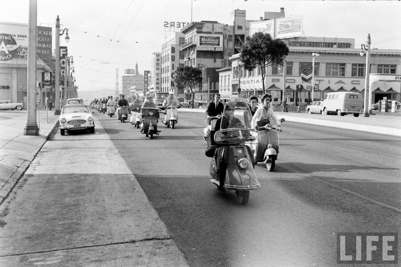 Like Angry Hornets: Vintage Photos of the Great California Motor Scooter War of the 1960s