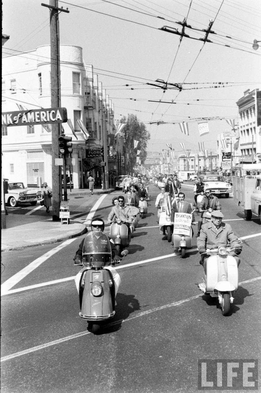 Like Angry Hornets: Vintage Photos of the Great California Motor Scooter War of the 1960s