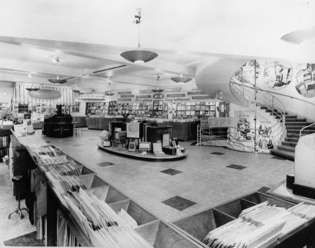 Interior of store, 1958
