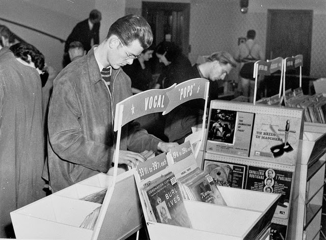 Customer browsing records, 1950s