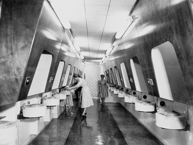 Listening booths, 1950s