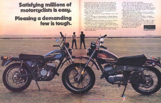 Satisfying millions of motorcyclists is easy, 1975