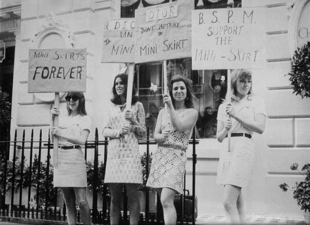 "Mini Skirts Forever": When London Girls Marched Against Christian Dior to Save Their Fashion