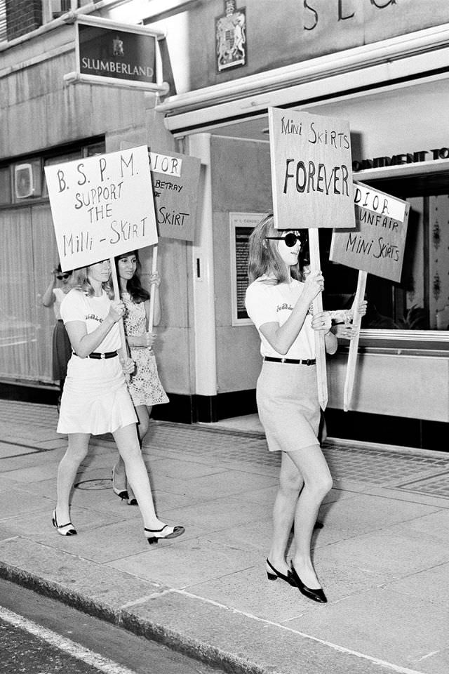 "Mini Skirts Forever": When London Girls Marched Against Christian Dior to Save Their Fashion