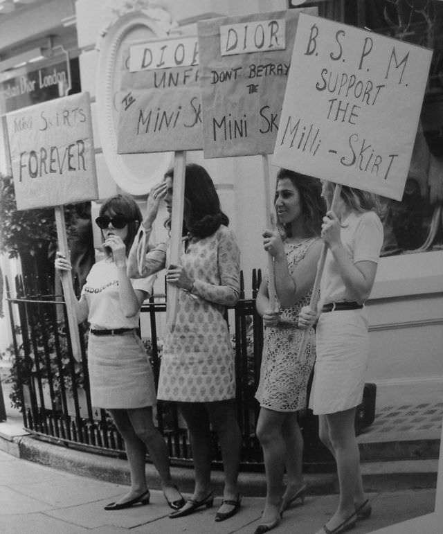 "Mini Skirts Forever": When London Girls Marched Against Christian Dior to Save Their Fashion