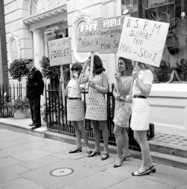 "Mini Skirts Forever": When London Girls Marched Against Christian Dior to Save Their Fashion