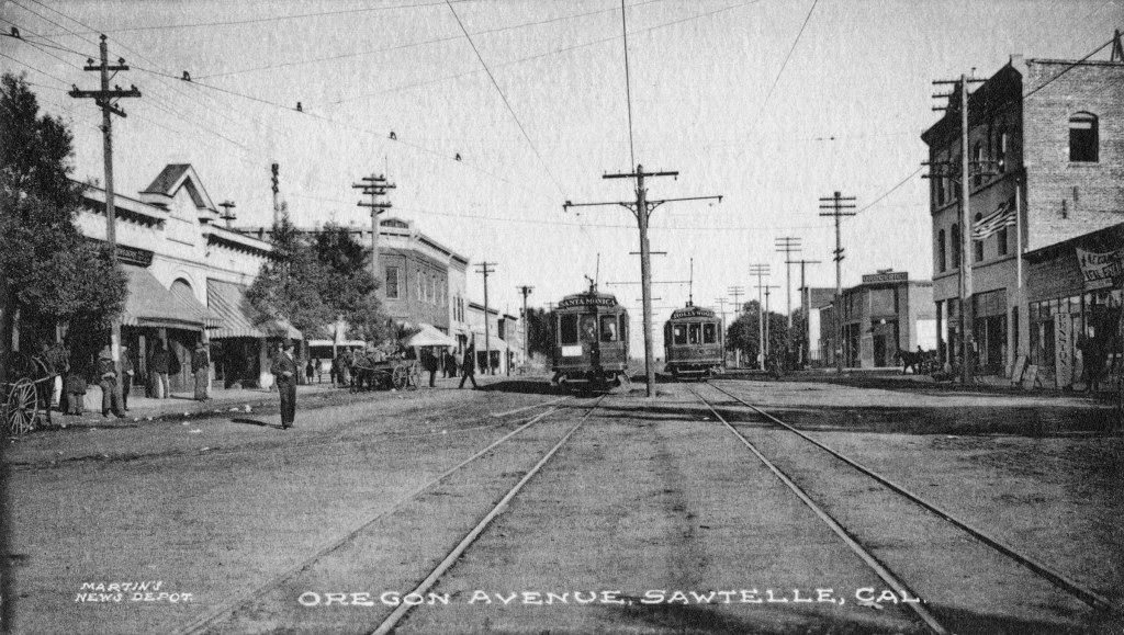 Oregon Avenue (now Santa Monica Boulevard), Los Angeles, California, 1906