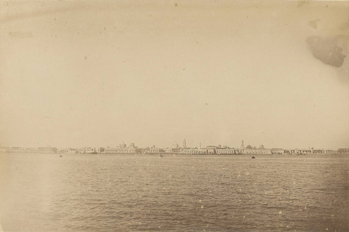 Veracruz vue prise de la Mer, Veracruz, Mexico, 1880s
