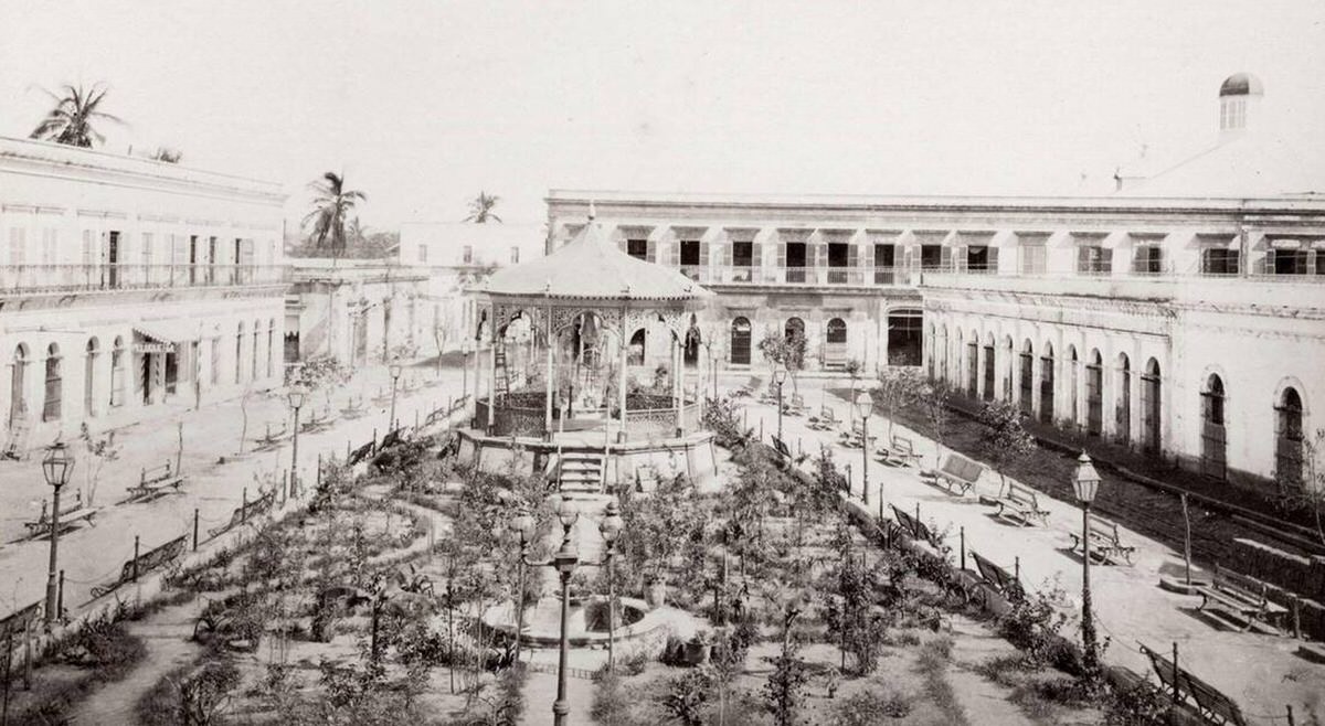 Maxcahdo Square, Plaza, Mazatlan, Mexico, 19th century