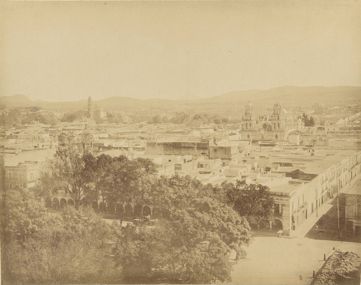 Puebla, Panoramic View, Puebla, Mexico, 1880s
