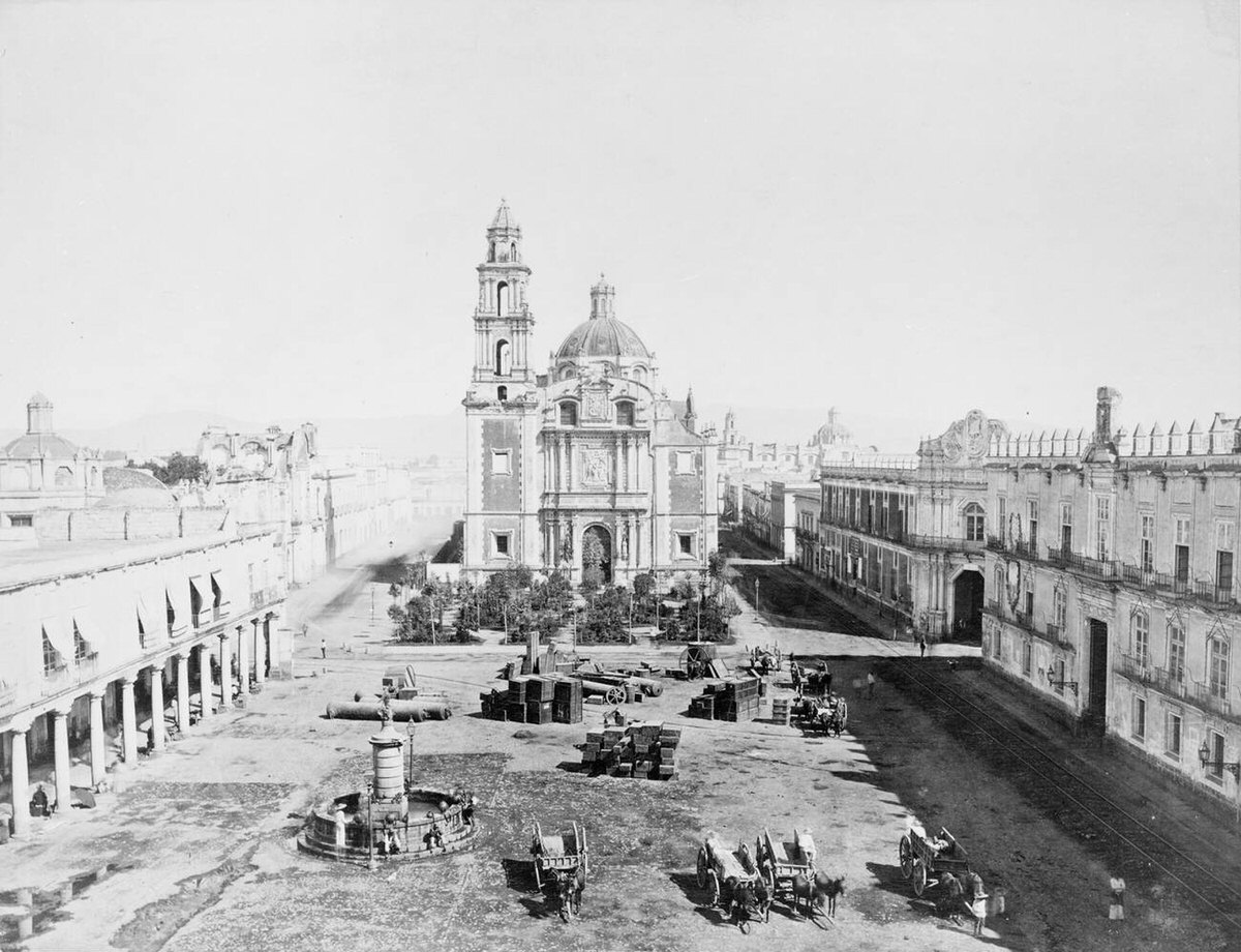 Plaza de Santo Domingo, Mexico City, 1880s
