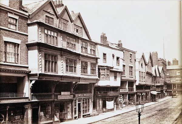 Chester, Old Houses in Bridge Street