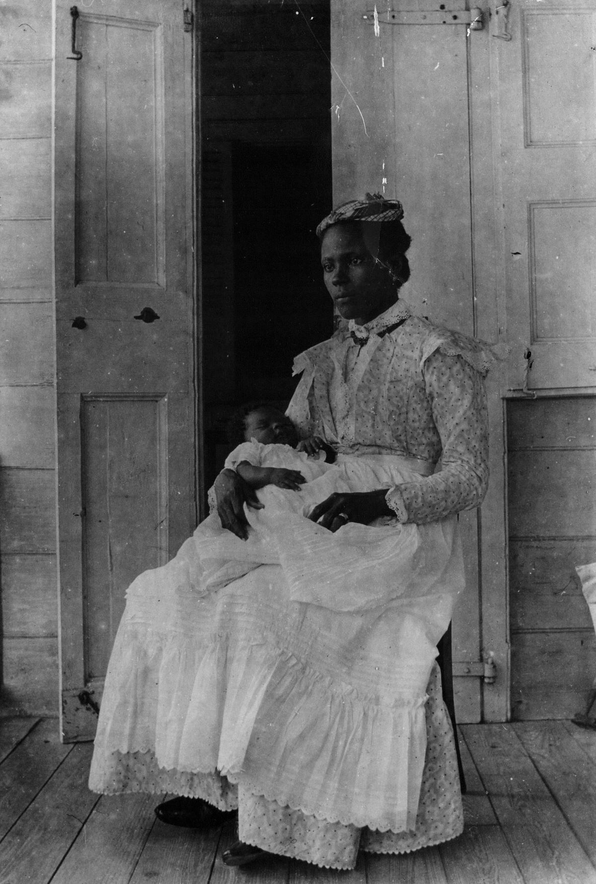 Woman with a child of upper class. St. Croix