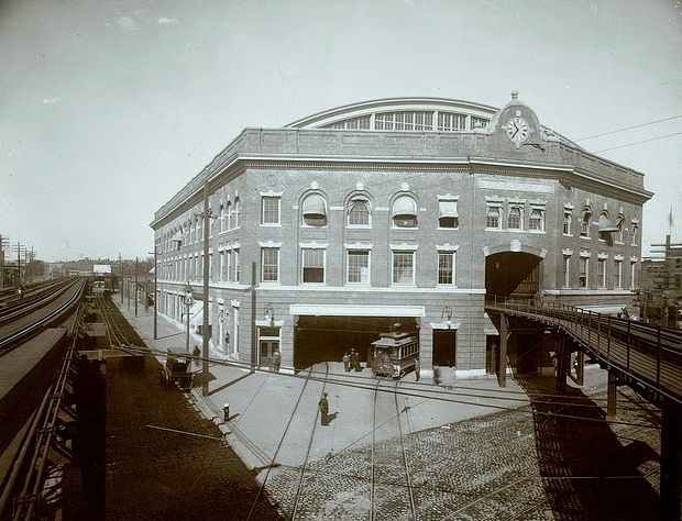 Sullivan Square Station, Boston Elevated Railway, 1901