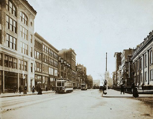 Boylston Street, corner of Arlington Street, Boston