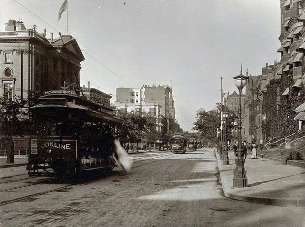 Boylston Street, from Clarendon Street, Boston, 1890