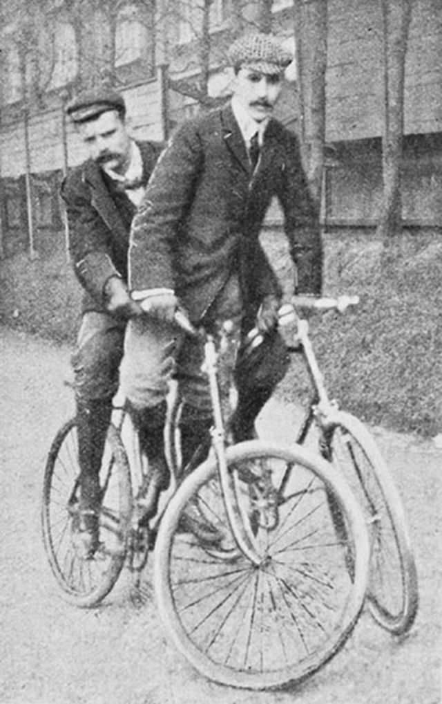 When Cycling Was a Circus Act: Historical Photos of the Stunt Bikers from the Early 1900s