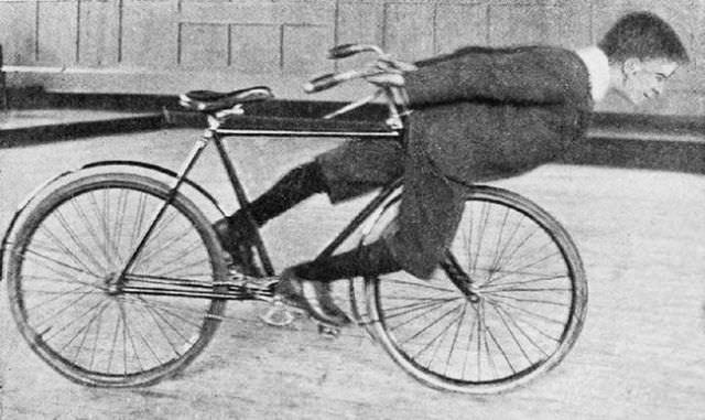When Cycling Was a Circus Act: Historical Photos of the Stunt Bikers from the Early 1900s