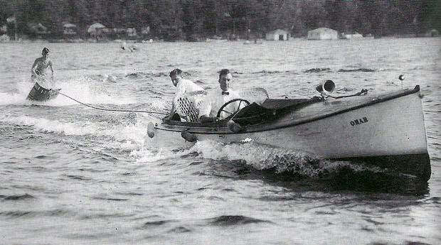 Aquaplaning on Lake Hopatcong, 1930s