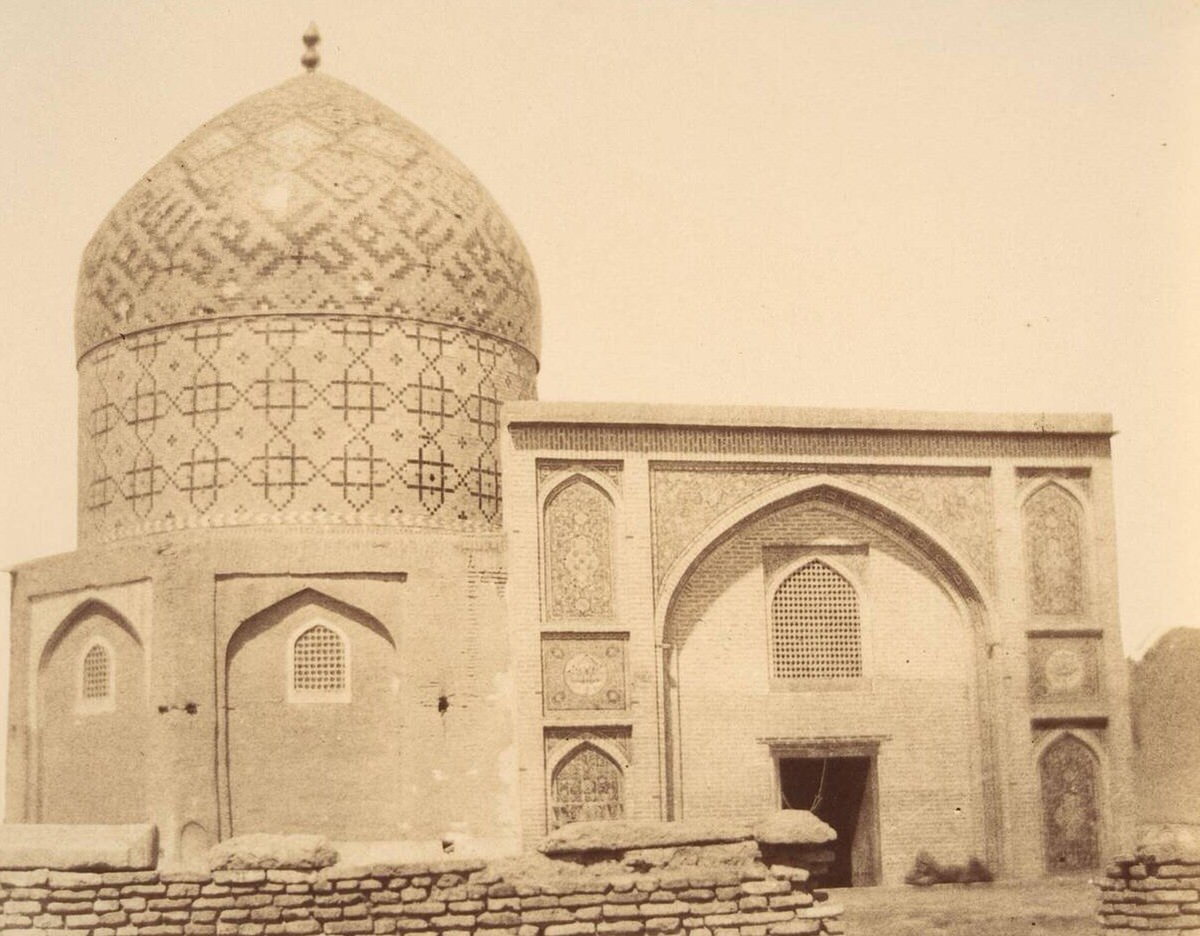 Mosque of Nasser-eddin Shah, Tehran, Iran, 1860s.