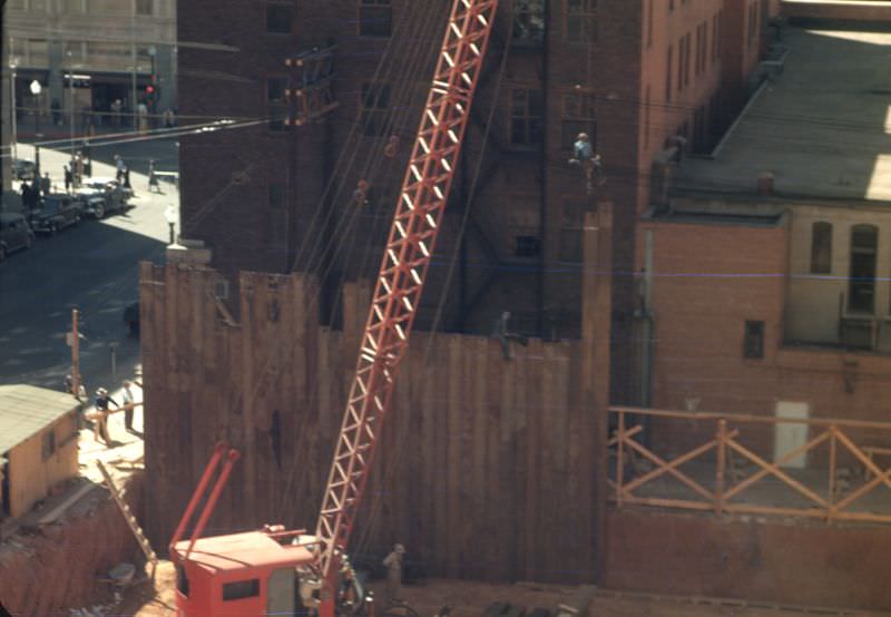 First National Bank construction, Tulsa, Oklahoma, December 1948