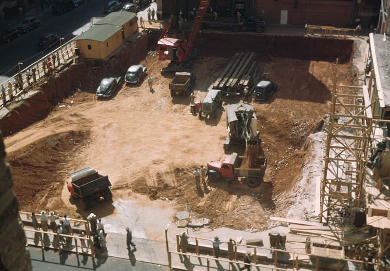 First National Bank construction, Tulsa, Oklahoma, December 1948