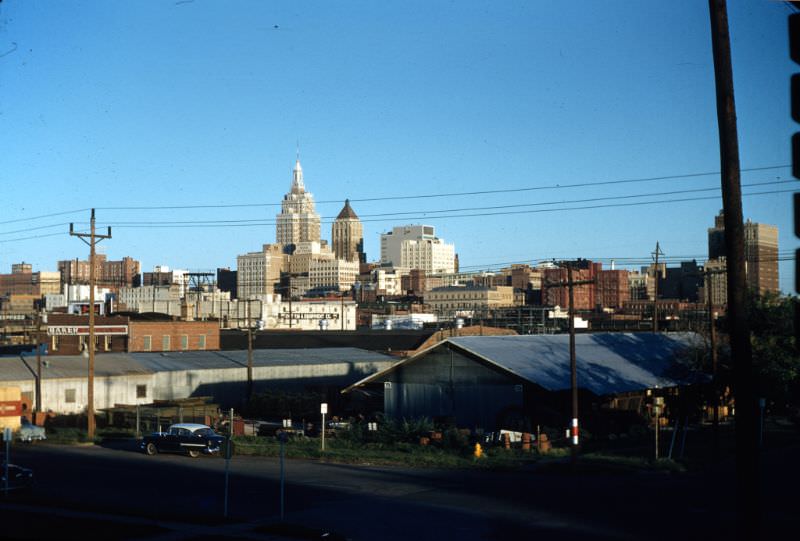 Tulsa skyline, Oklahoma, 1957
