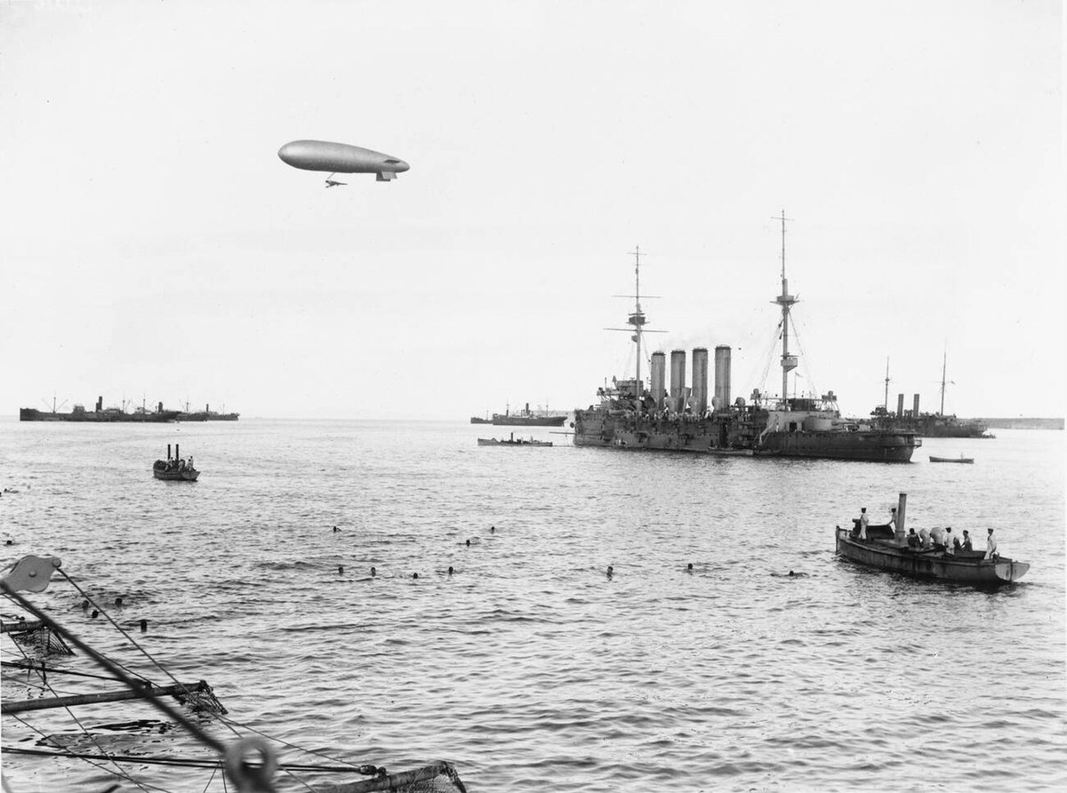 Mudros Harbour, 1918.