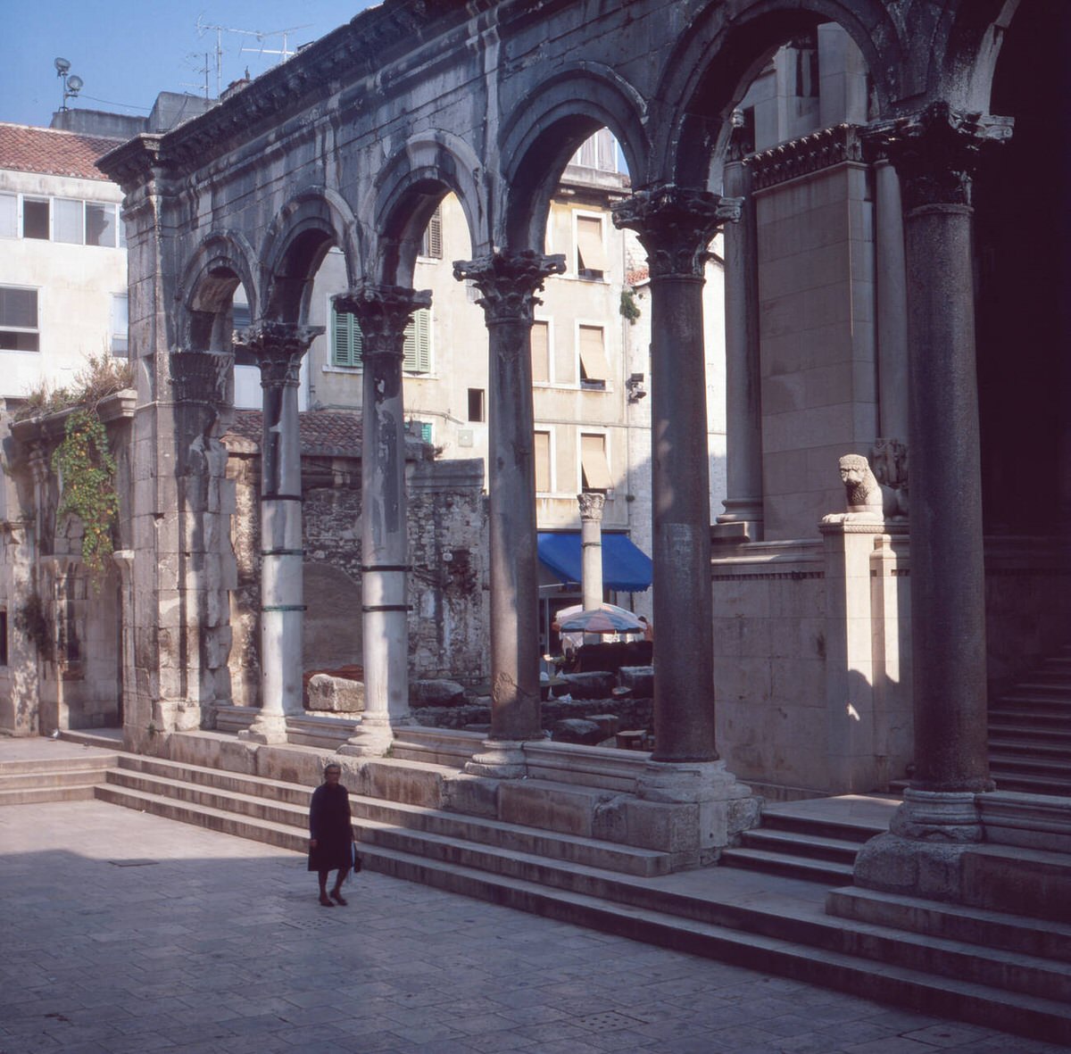 Diocletian's Palace in Split, Yugoslavia, 1970s.