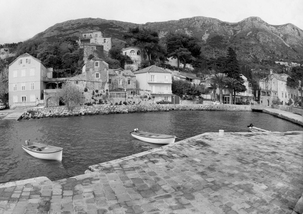 Boats In Dubrovnik, April 1979.