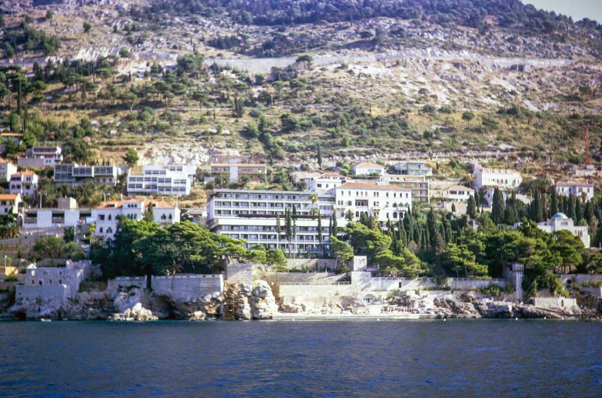 Hotel Argentina buildings, Dubrovnik, Dalmatian Coast, former Yugoslavia, 1970.