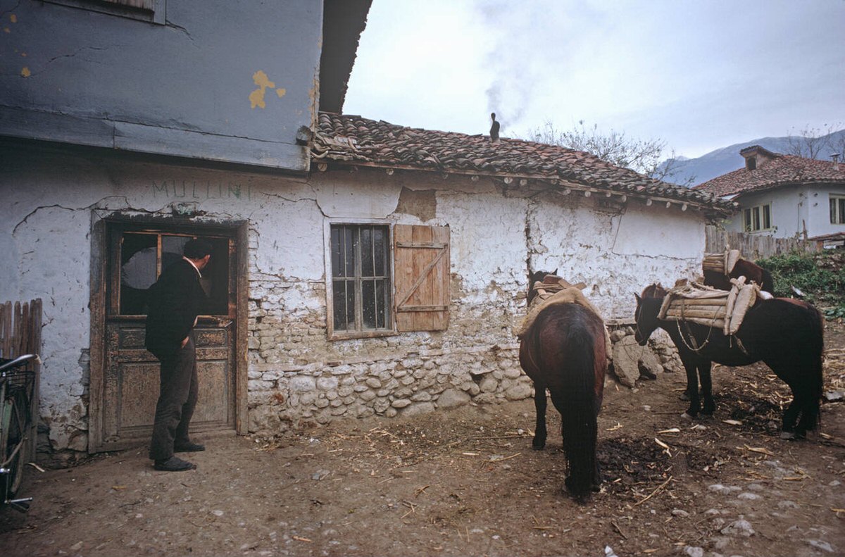Village in rural former Yugoslavia, 1971.