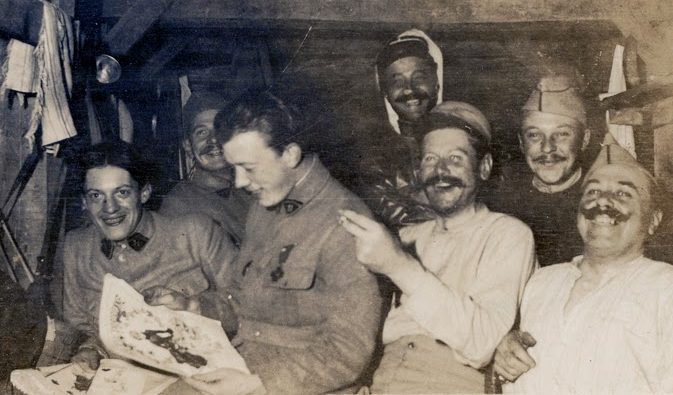 WWI Soldiers enjoying