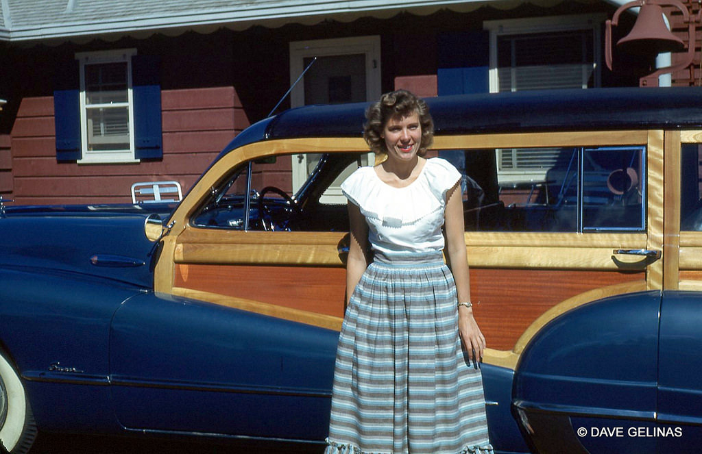 1948 Buick Super Woody Wagon at a Ranch Home, 1940s