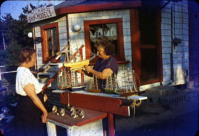 Clara's Ship Models, Cape Cod, Massachusetts, 1949